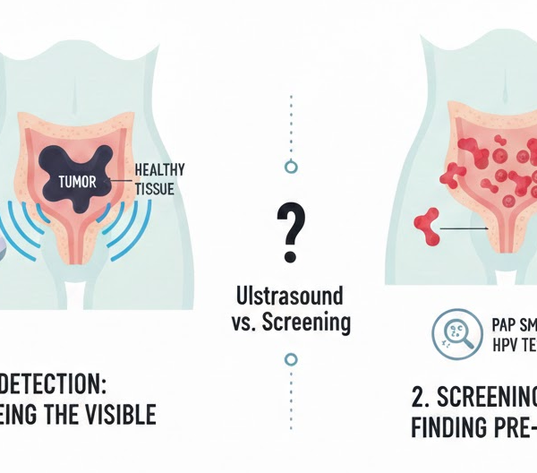 cervical cancer detection vs screening